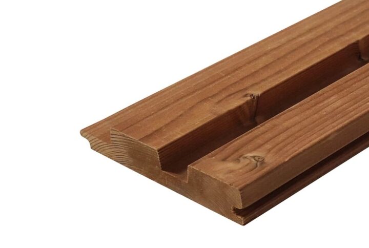 Deska elewacyjna Thermo Świerk Duo 32×140 mm Lunawood