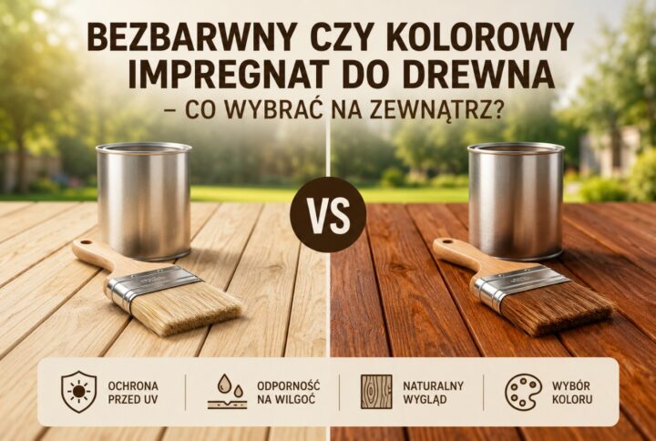 Bezbarwny czy kolorowy impregnat do drewna – co wybrać na zewnątrz?