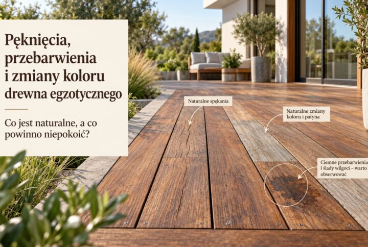Pęknięcia, przebarwienia i zmiany koloru drewna egzotycznego – co jest naturalne, a co powinno niepokoić?