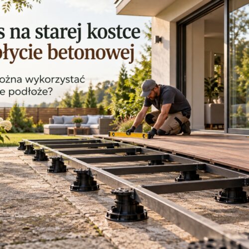 Taras na starej kostce lub płycie betonowej – kiedy można wykorzystać istniejące podłoże?