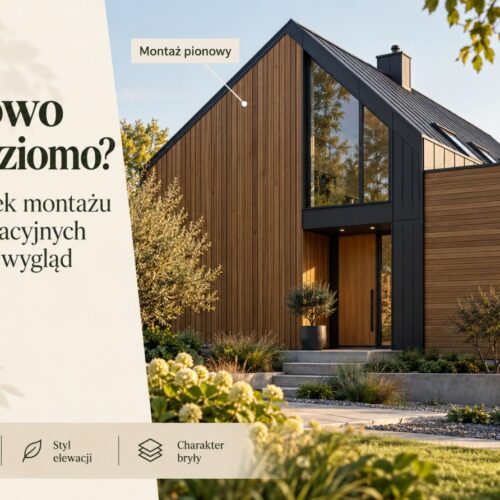 Pionowo czy poziomo? Jak kierunek montażu desek elewacyjnych wpływa na wygląd budynku?
