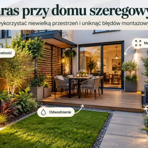 Taras przy domu szeregowym – jak wykorzystać niewielką przestrzeń i uniknąć błędów montażowych?